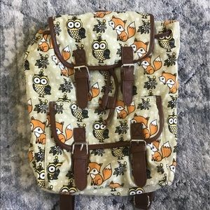 Fox and Owl Fashion Backpack